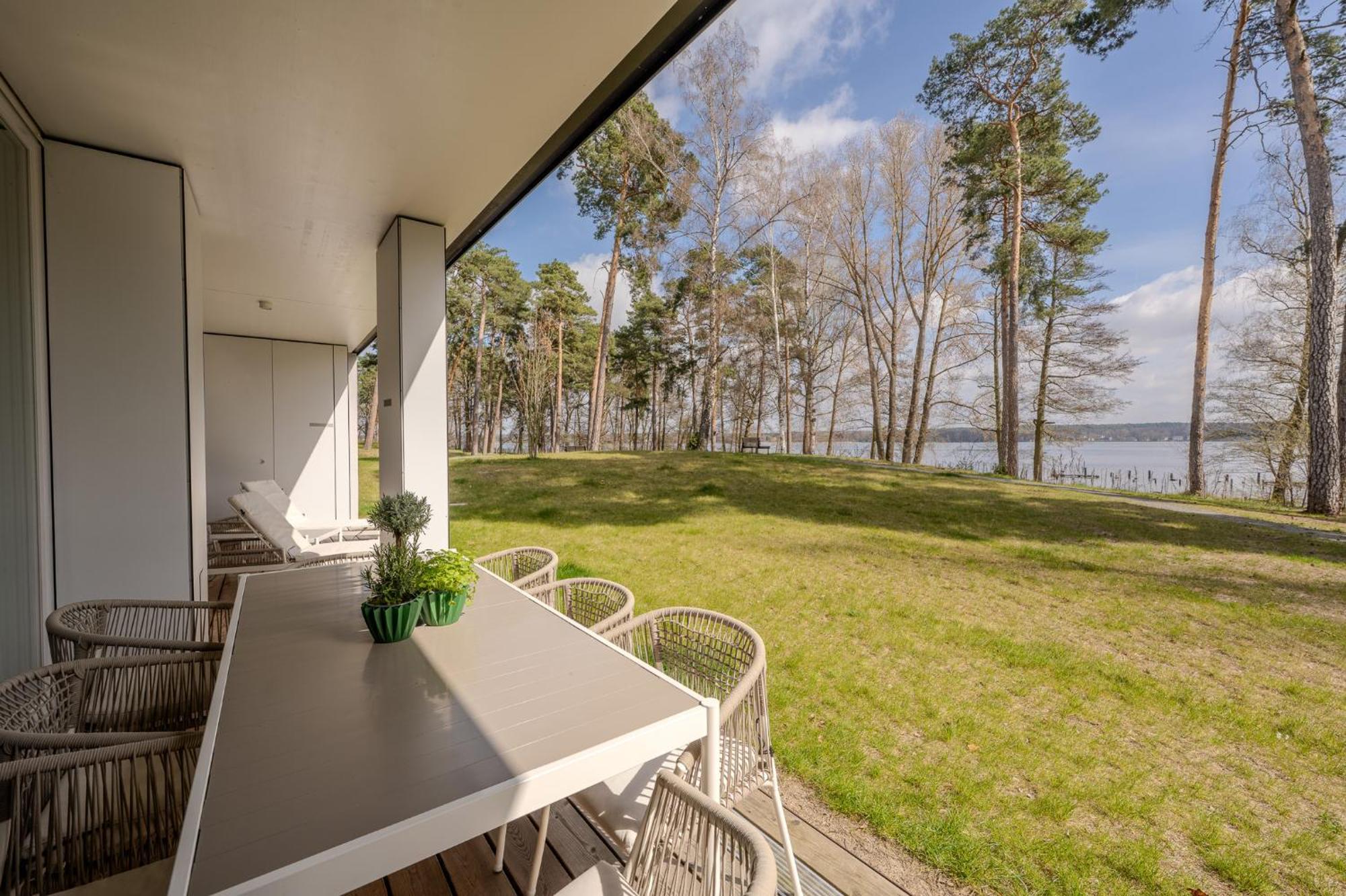 Marina Maisonette Seeblick mit Pool und Sauna Bad Saarow Exterior foto